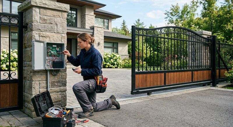 Electric Gate Installation in Plano, TX
